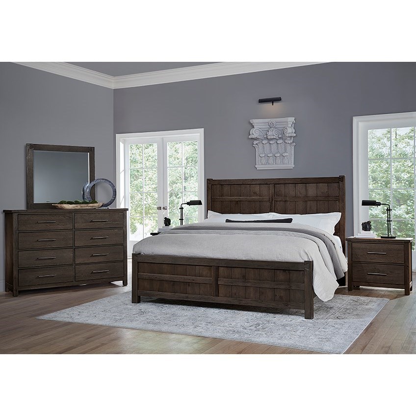 Vaughan Bassett Dovetail 751 Rustic Queen Board and Batten Bed with